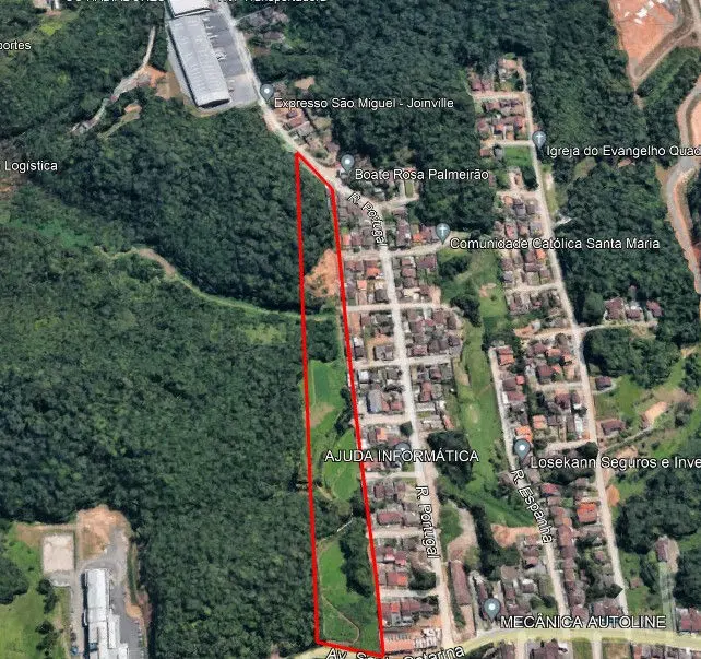 Terreno Joinville · Para loteamento ou condomínio fechado